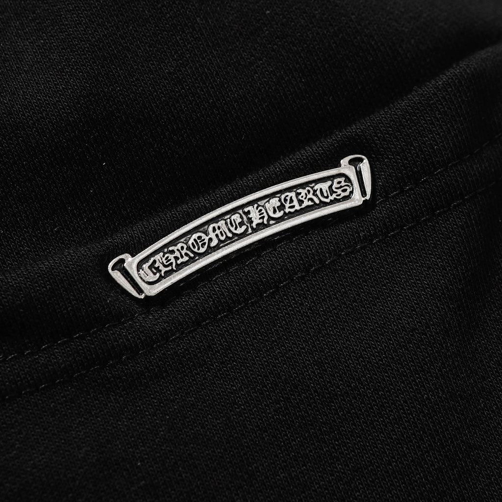 Chrome Hearts Cemetery Leather Cross Patch Paper Jam Shorts