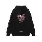 Chrome Hearts Deadly Doll Pink Cross Scroll Zip Up Hoodie 9821
