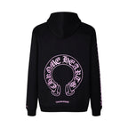 Chrome Hearts  Purple Horseshoe Logo Hoodie 7026