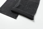 Chrome Hearts Black Cross Patch Grey Jeans