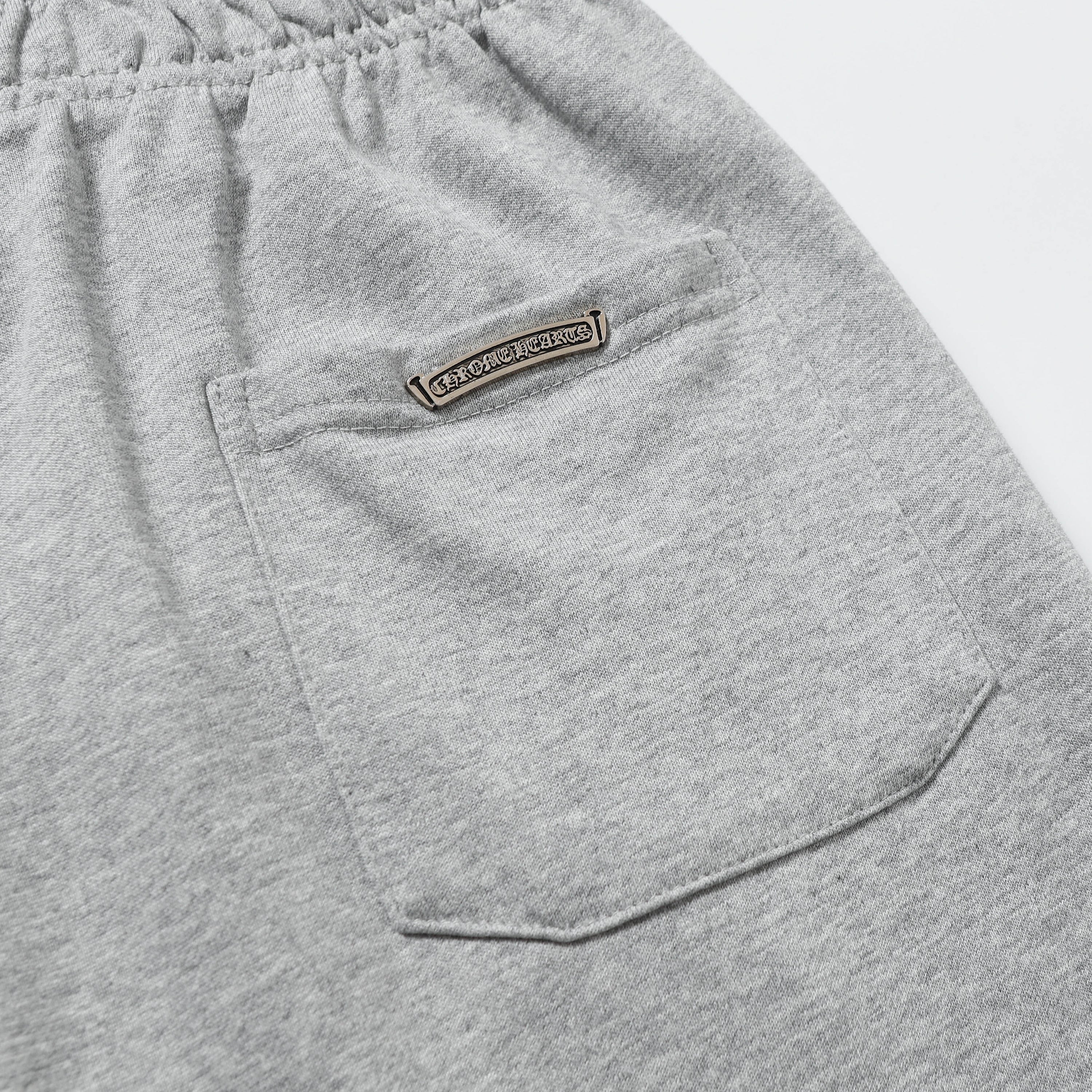 Chrome Hearts Cemetery Leather Cross Patch Paper Jam Shorts