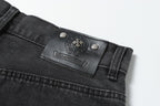 Chrome Hearts Black Cross Patch Grey Jeans
