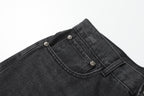 Chrome Hearts Black Cross Patch Grey Jeans