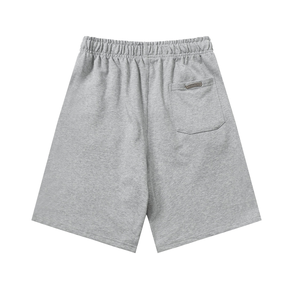 Chrome Hearts Cemetery Leather Cross Patch Paper Jam Shorts