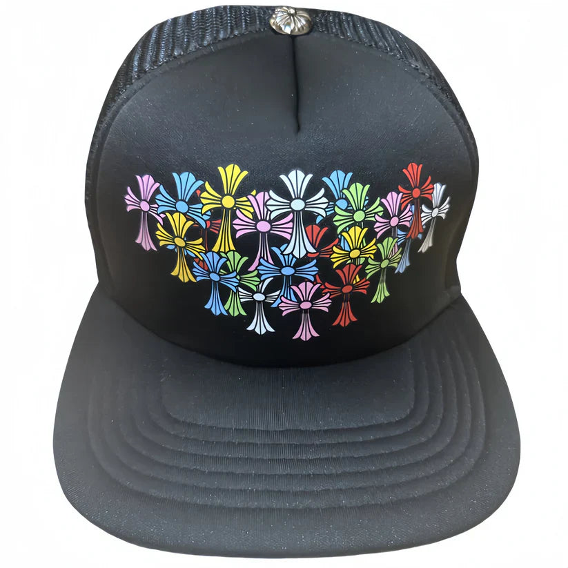 Chrome Hearts Multi Color Crosses Trucker Hat