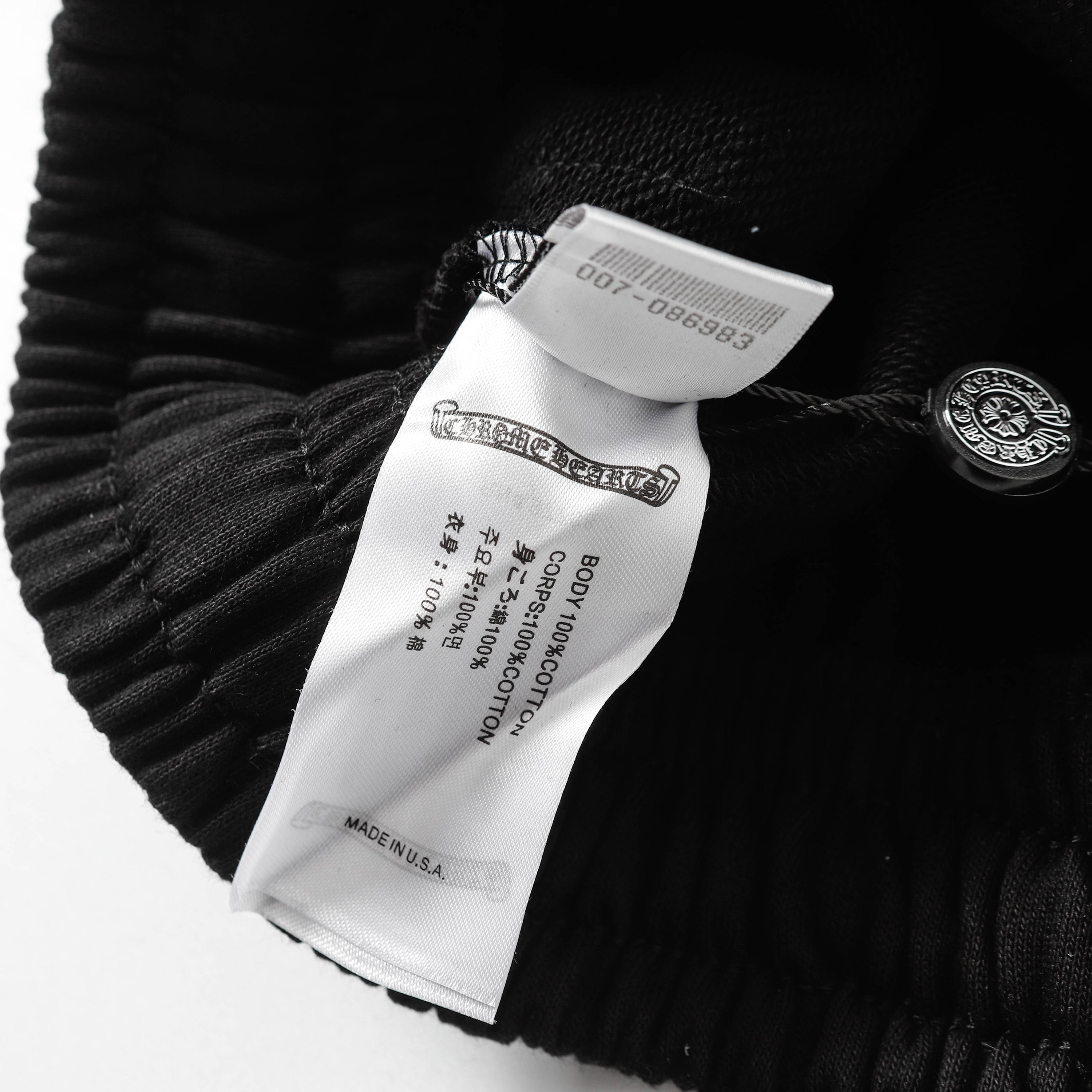 Chrome Hearts Cemetery Leather Cross Patch Paper Jam Shorts