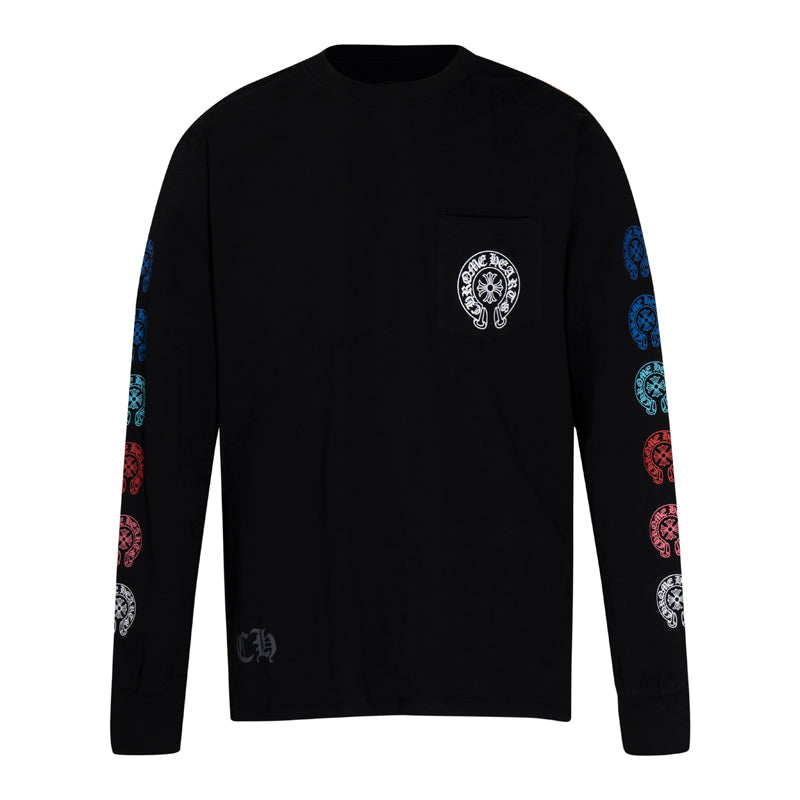 Chrome Hearts Multi Color Horse Shoe L/S T-shirt 8009