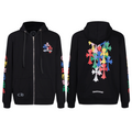 Chrome Hearts Multi Color Cross Cemetery Zip Up Hoodie 5010