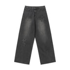 Chrome Hearts Black Cross Patch Grey Jeans