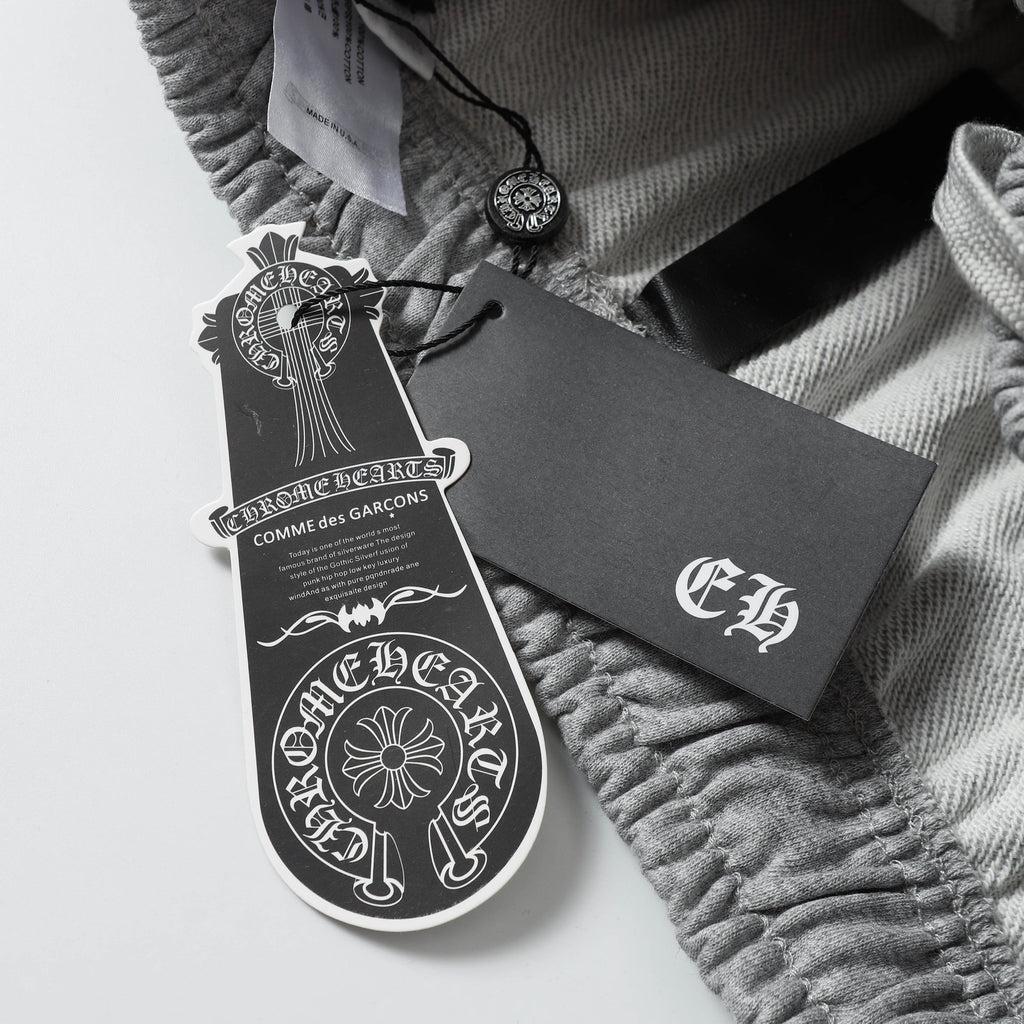 Chrome Hearts Cemetery Leather Cross Patch Paper Jam Shorts