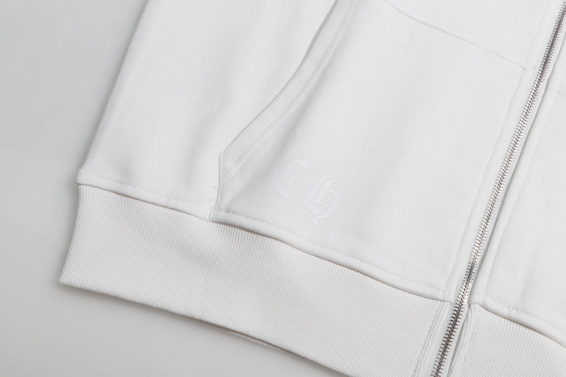 Chrome Hearts Multi Color Cross Cemetery Zip Up Hoodie 5010