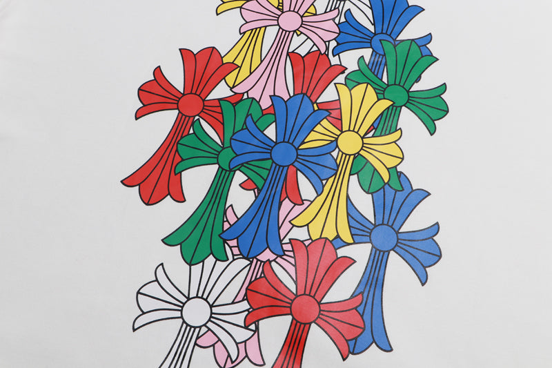 Chrome Hearts Multi Color Cross Cemetery Zip Up Hoodie 5010