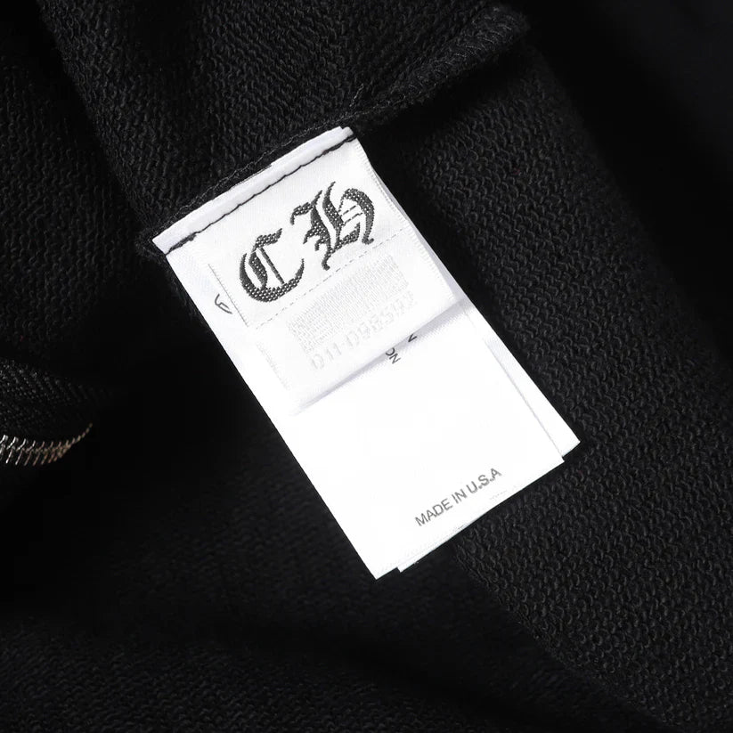 Chrome Hearts Deadly Doll Pink Cross Scroll Zip Up Hoodie 9821