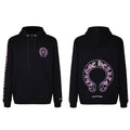 Chrome Hearts  Purple Horseshoe Logo Hoodie 7026