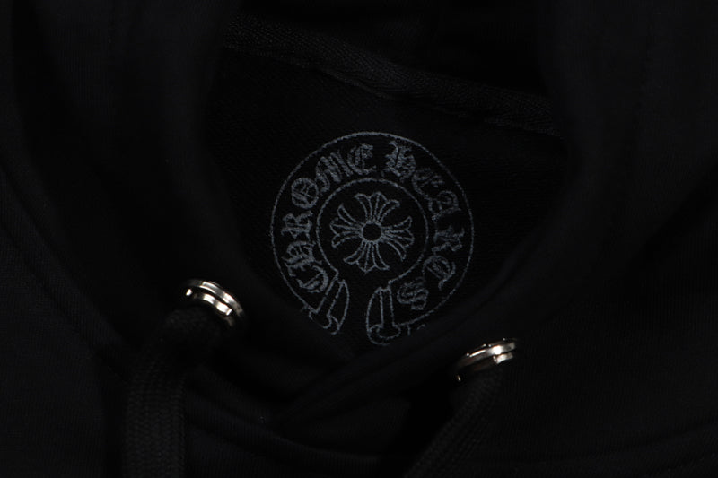 Chrome Hearts  Purple Horseshoe Logo Hoodie 7026