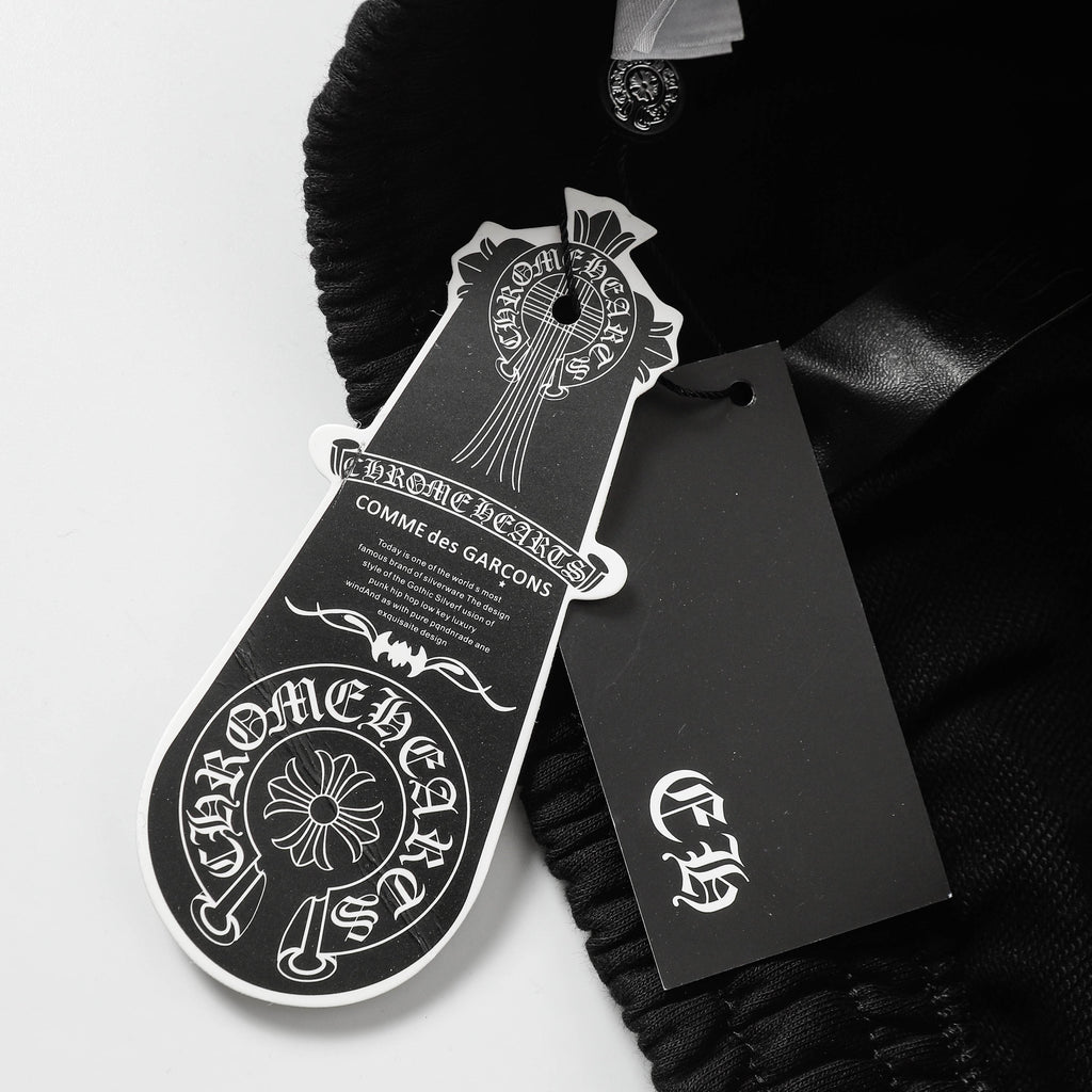 Chrome Hearts Cemetery Leather Cross Patch Paper Jam Shorts