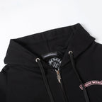 Chrome Hearts Deadly Doll Pink Cross Scroll Zip Up Hoodie 9821