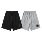 Chrome Hearts Cemetery Leather Cross Patch Paper Jam Shorts