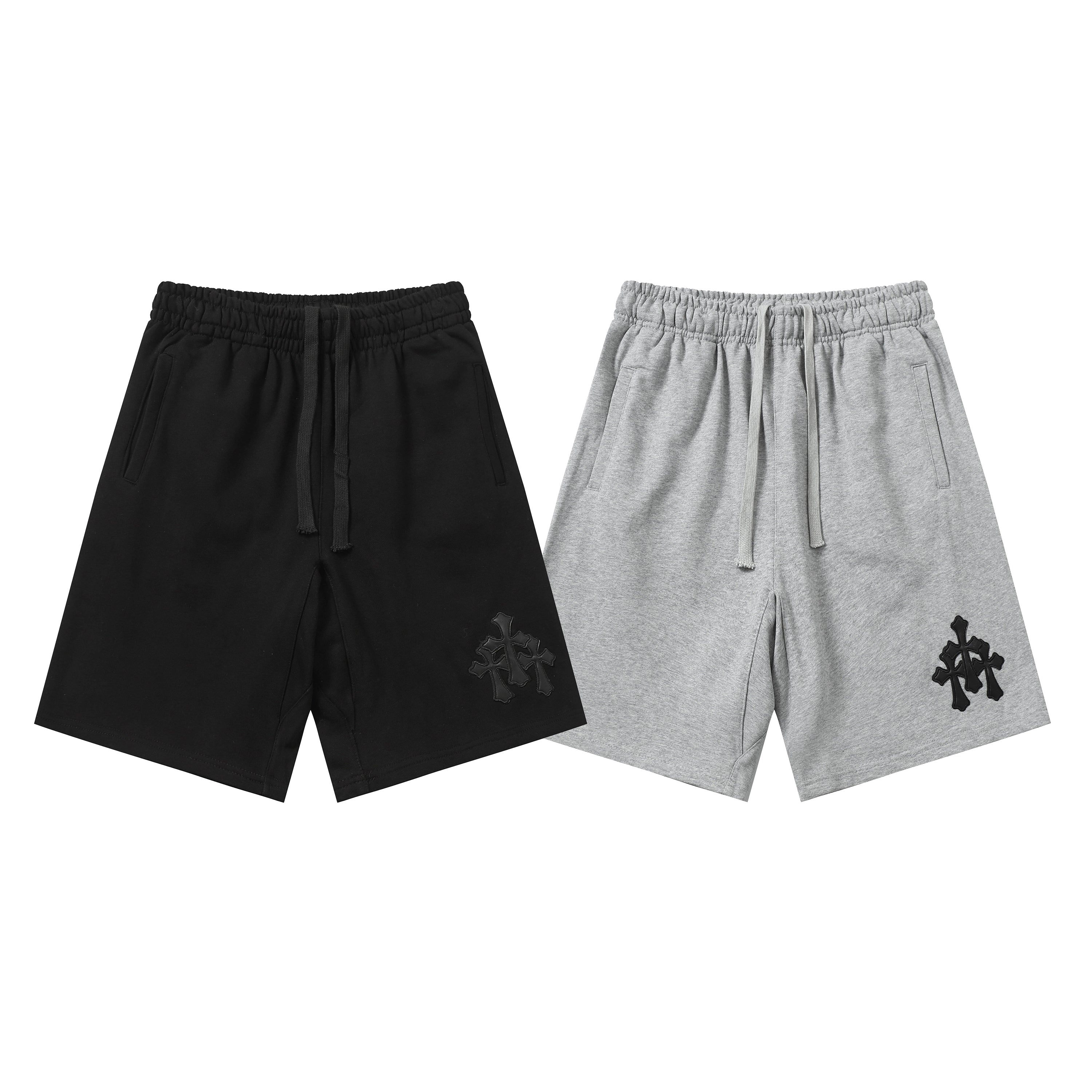 Chrome Hearts Cemetery Leather Cross Patch Paper Jam Shorts