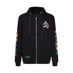 Chrome Hearts Multi Color Cross Cemetery Zip Up Hoodie 5010