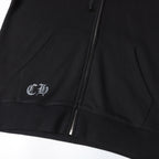 Chrome Hearts Deadly Doll Pink Cross Scroll Zip Up Hoodie 9821