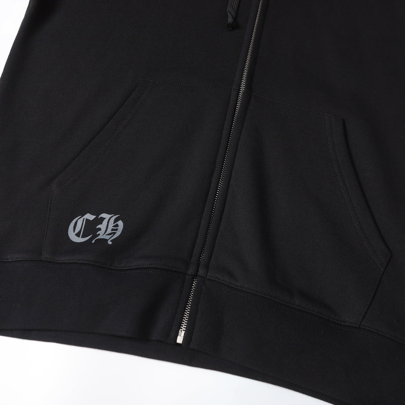 Chrome Hearts Deadly Doll Pink Cross Scroll Zip Up Hoodie 9821