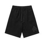 Chrome Hearts Cemetery Leather Cross Patch Paper Jam Shorts