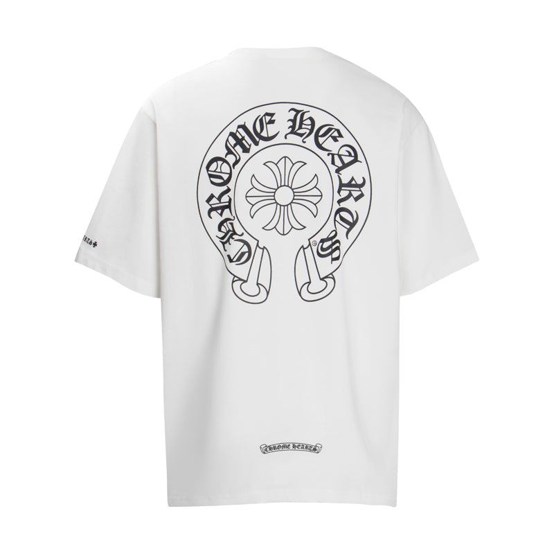 Chrome Hearts Classic Horseshoe Logo Short Sleeve T-shirt 6013