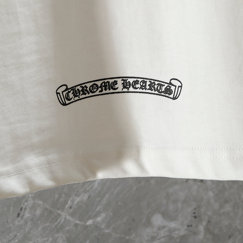 Chrome Hearts Classic Horseshoe Logo Short Sleeve T-shirt 6013