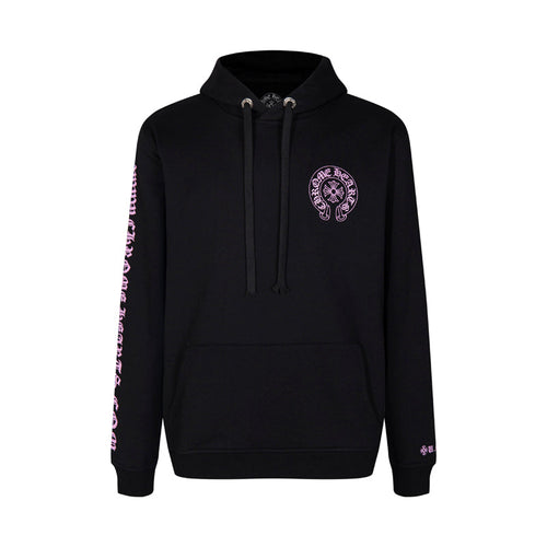 Chrome Hearts  Purple Horseshoe Logo Hoodie 7026