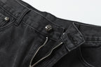 Chrome Hearts Black Cross Patch Grey Jeans